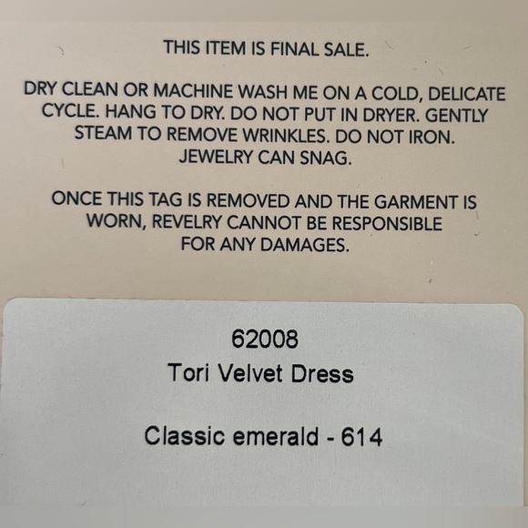 Revelry Tori Velvet Dress - Classic Emerald - Picture 10 of 10